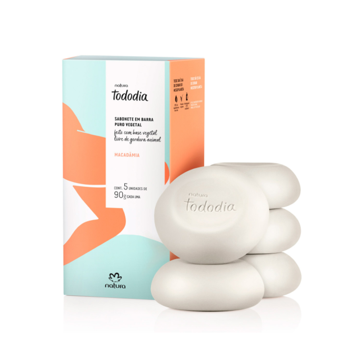 Natura Sabonete Em Barra Puro Vegetal Macadâmia Tododia