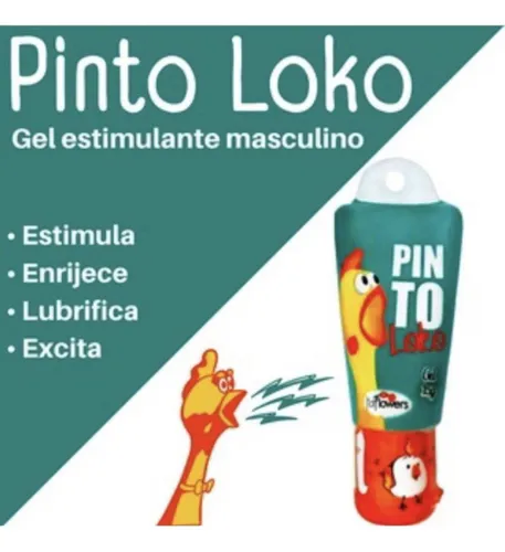 Pinto Loko Gel Estimulante Masculino que Esquenta 15g Linha Brasileirinhos Hot Flowers