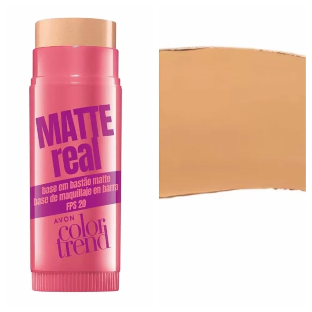 Base Bastão Avon Matte Real Diversas Cores fps 20 6,5g (BEGE MÉDIO 240n
