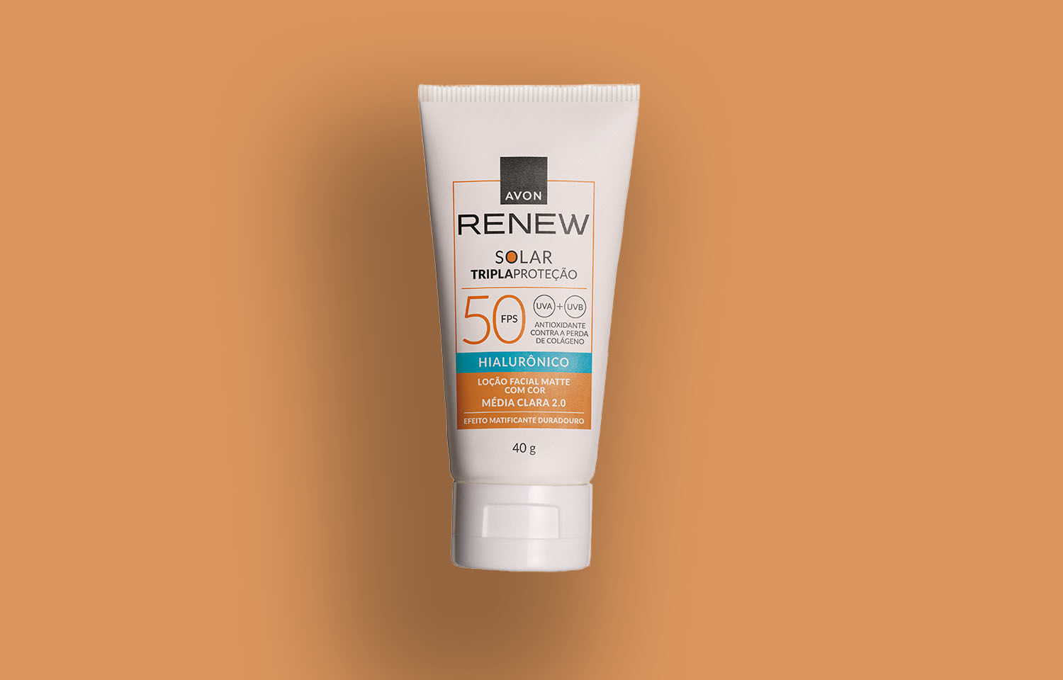 Avon Protetor Solar Facial Renew FPS50 Com Cor Clara - 40g