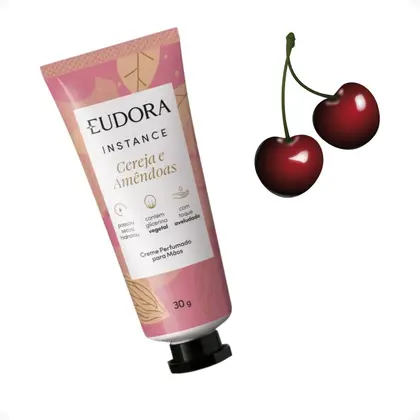 Creme Perfumado para Mãos Instance Cereja e Amêndoas 30ml