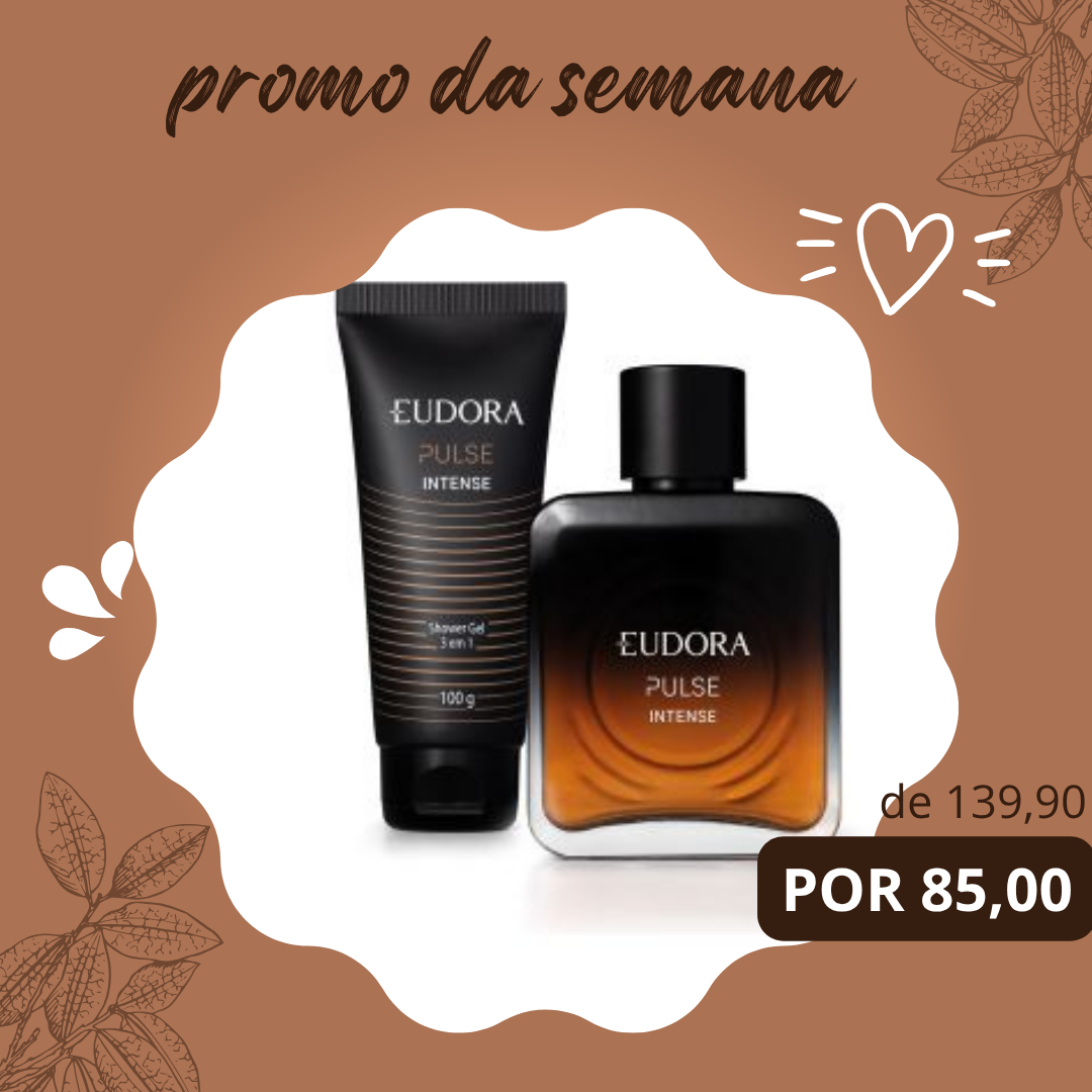 Combo Pulse Intense: Desodorante Colônia 100ml + Shower Gel 100g | Eudora